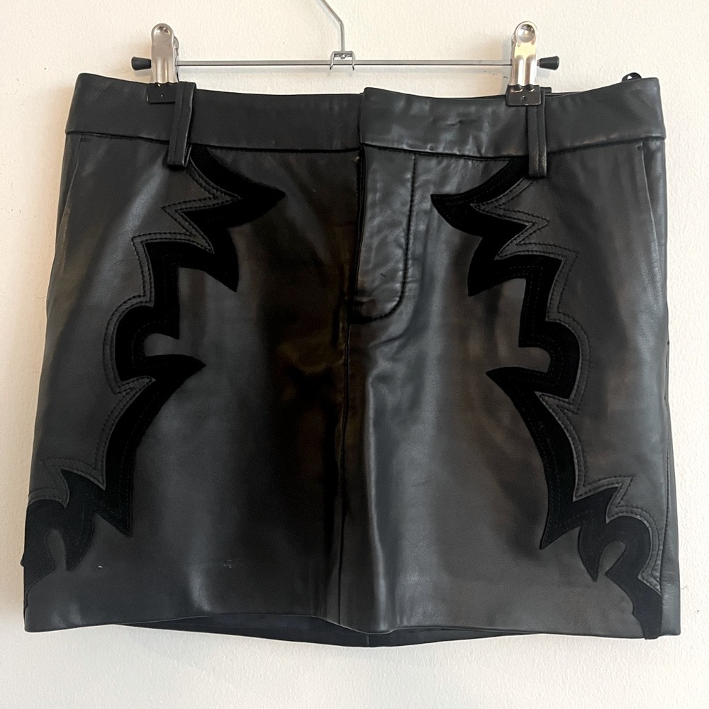 Leather skirt